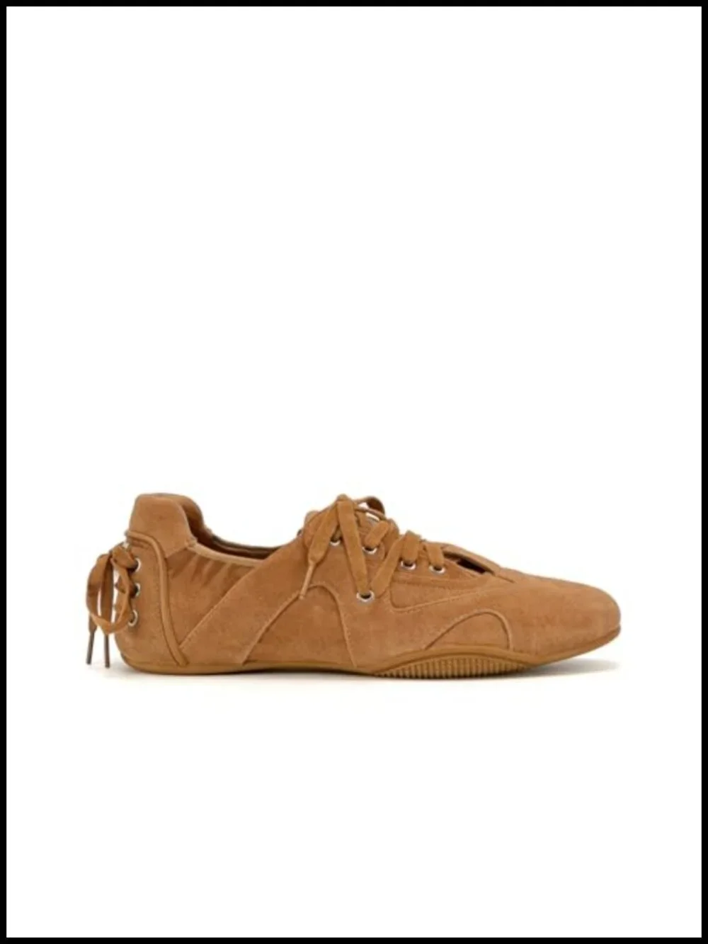 Lace-Up Ballet Sneakers Fashion Ballerina Flats Walking Tennis Casual Shoes